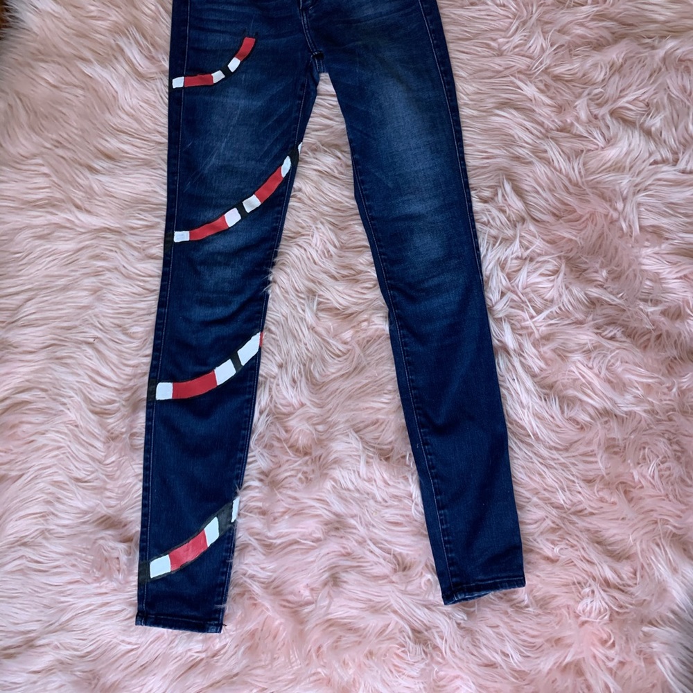 Customized jeans made by me
